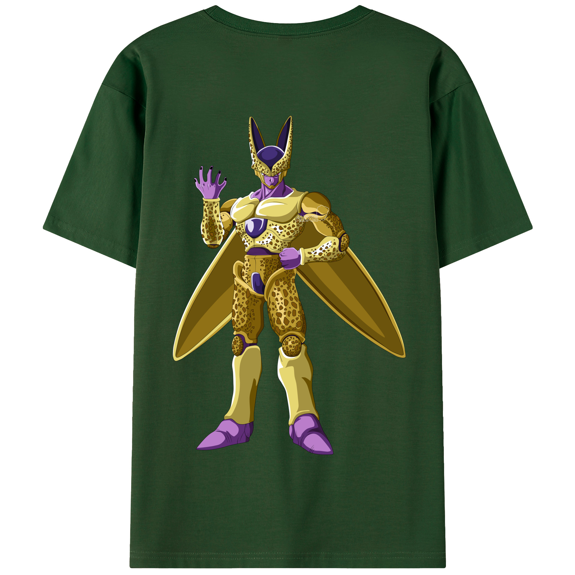 （画像用） ドラゴンボール セル DRAGON BALL Cell 綿100％半袖Tシャツ（背面プリント）